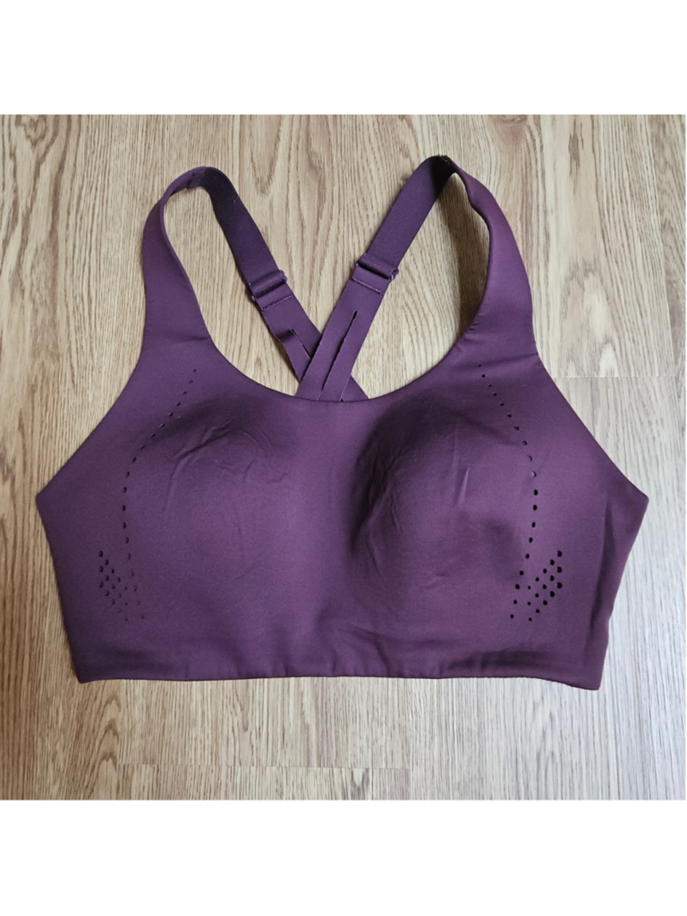Lululemon AirSupport Plum Bra Athletic 34DD Womens High Support Running
